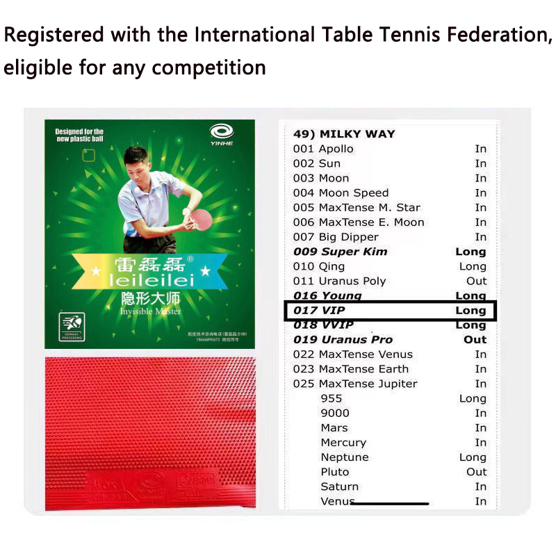 YINHE البثور الطويلة OX تنس ال - مراجعة Table Tennis Single وسعره