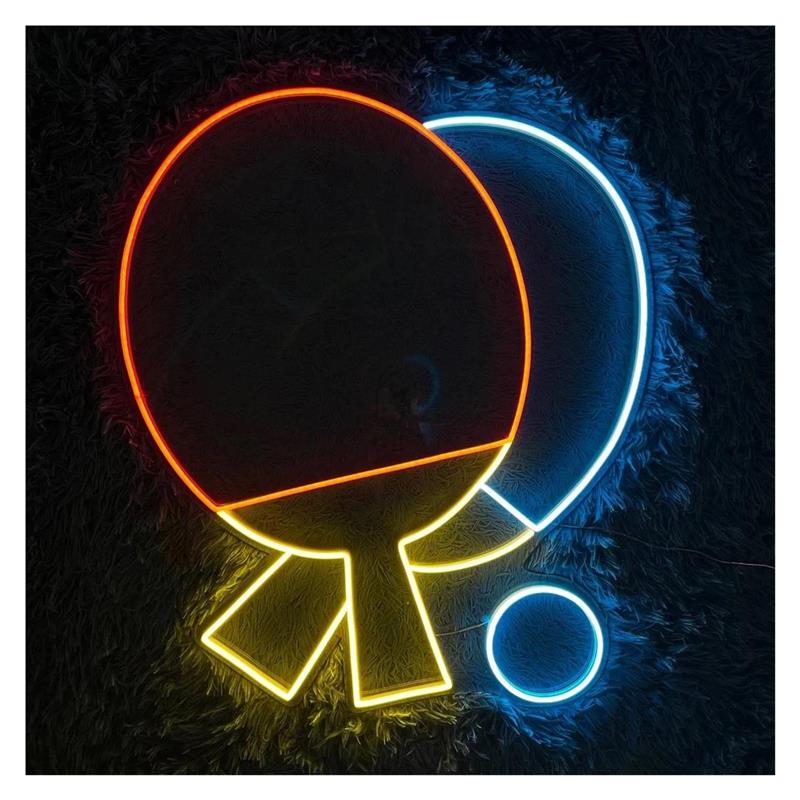 لافتة نيون LED على شكل مضرب بي - مراجعة Hall Table Tennis وسعره