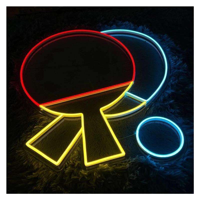 لافتة نيون LED على شكل مضرب بي - مراجعة Hall Table Tennis وسعره
