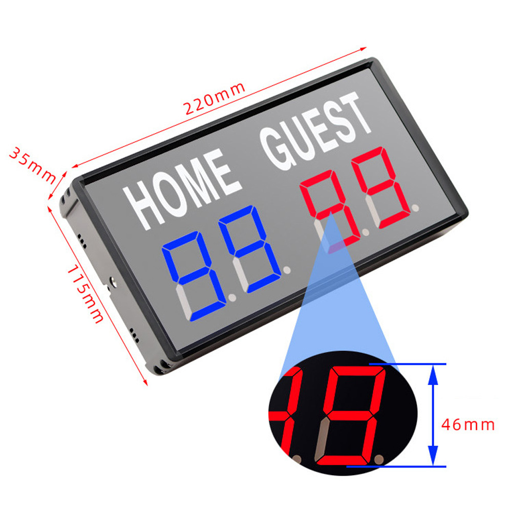 لوحة نتائج رقمية محمولة بشاشة  - مراجعة Table Tennis Scoring وسعره