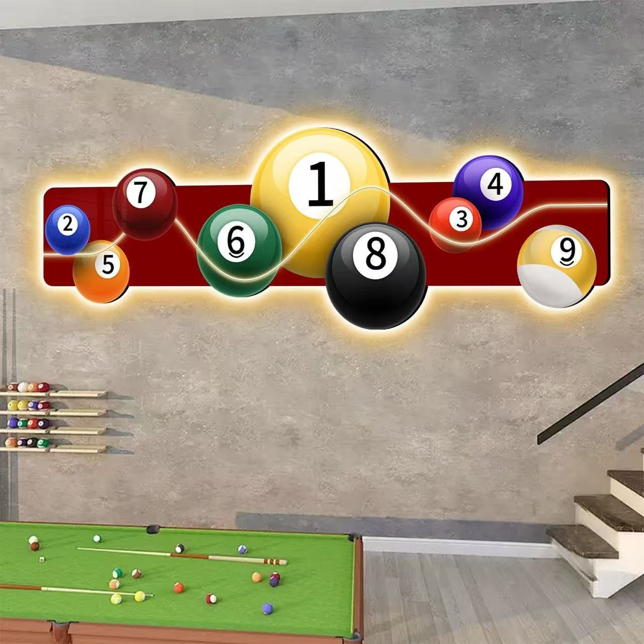 لوحة ديكور لقاعة البلياردو مع  - مراجعة Table Tennis No 1 وسعره