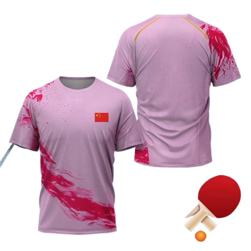 قميص رياضي للرجال بتصميم تنس ا - مراجعة Table Tennis Xu Xin وسعره