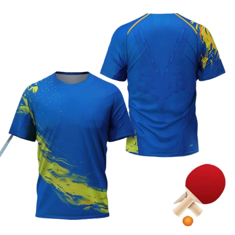 قميص رياضي للرجال بتصميم تنس ا - مراجعة Table Tennis Xu Xin وسعره